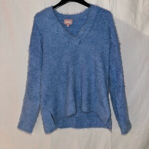 Show Me Your MuMu Blue V-Neck Sweater